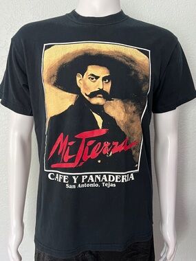 Mi Tierra Cafe Y Panaderia San Antonio Tejas Graphic T Shirt Gildan Medium Black